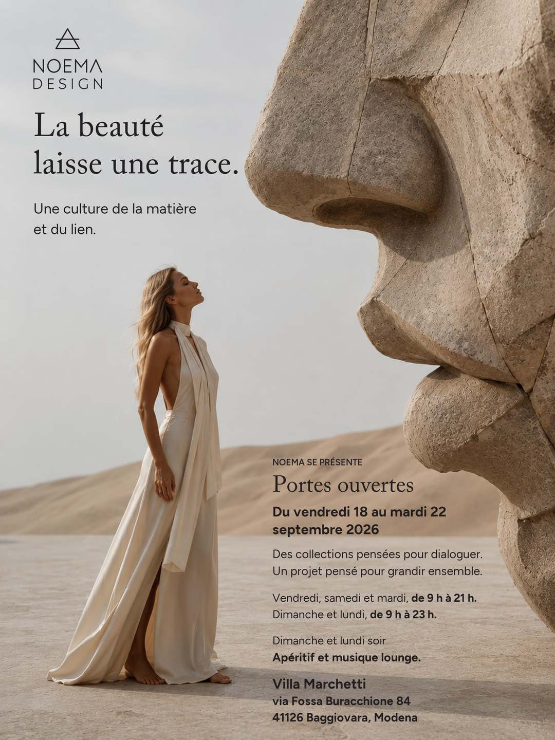 Open house · Noema Design · 18–22 septembre 2026