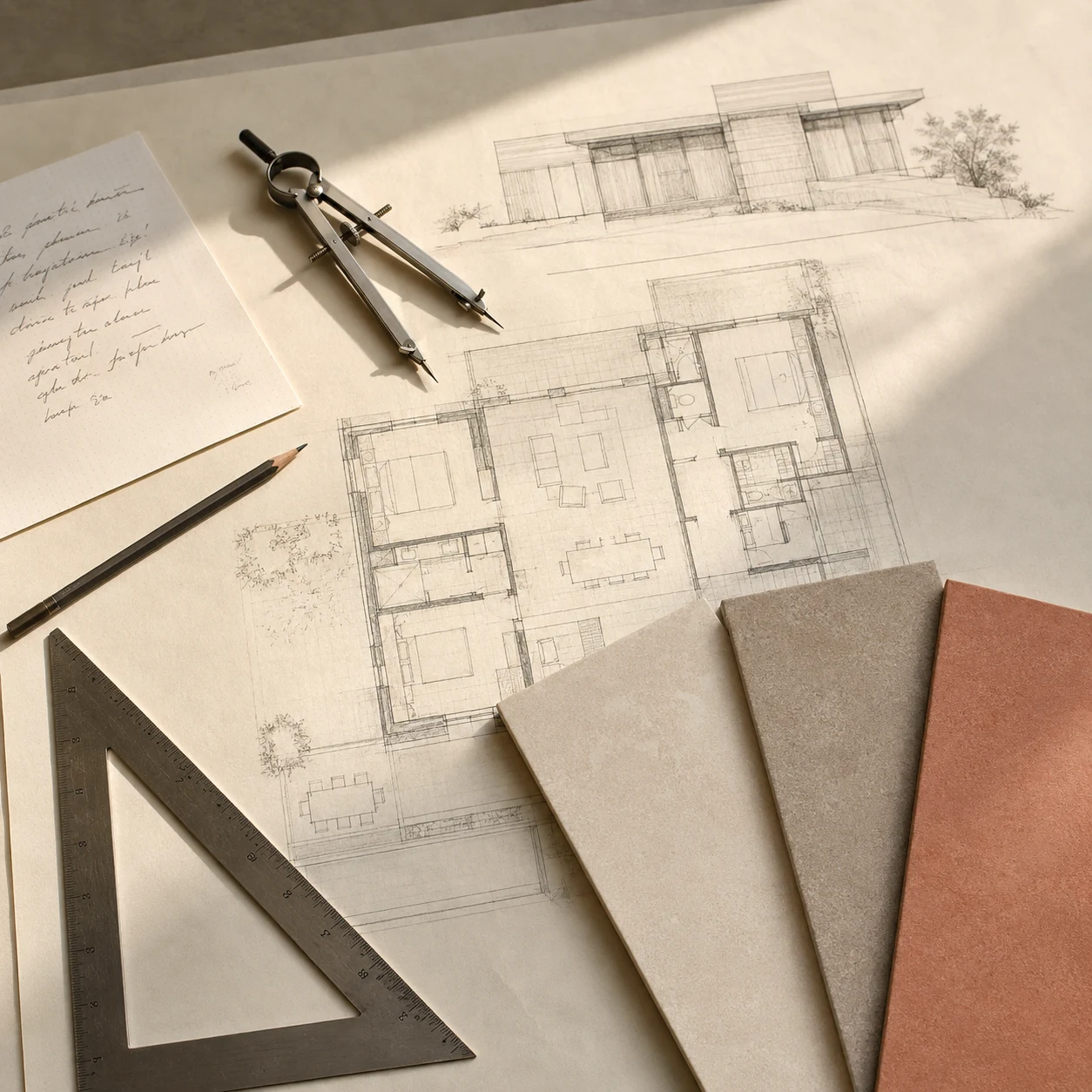 Describe your project → receive advice on surfaces.